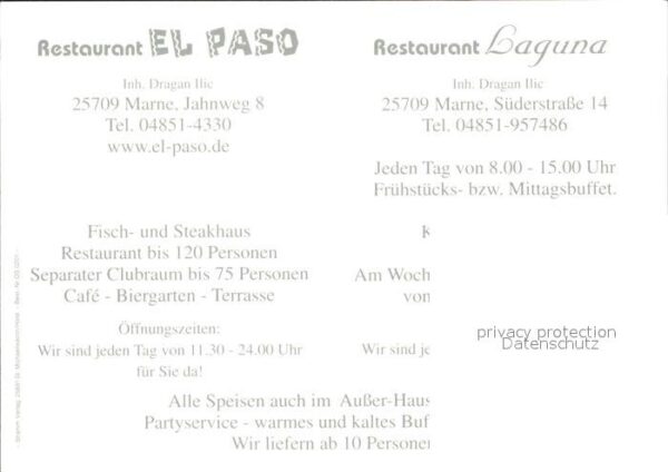 Marne Holstein Restaurant El Paso Laguna – Bild 2