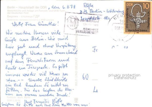 Berlin Marienkirche Anlage Fernseh UKW Turm De – Bild 2