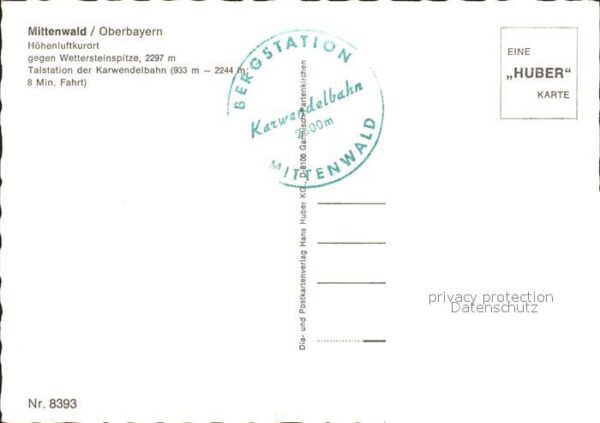 Mittenwald Bayern Talstation Karwendelbahn Wettersteinspi – Bild 2