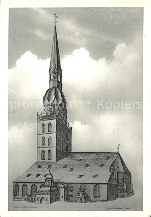 Hamburg Geometrischer Abris Kirchen St Jabobi