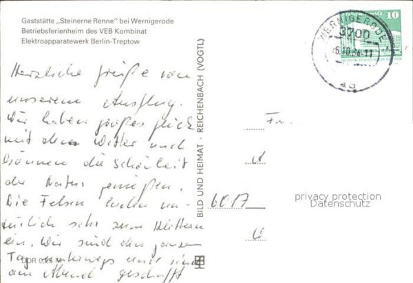 Wernigerode Harz Gaststätte Steinerne Renne – Bild 2