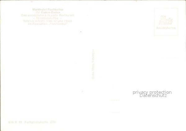 Baden-Baden Waldhotel Fischkultur – Bild 2