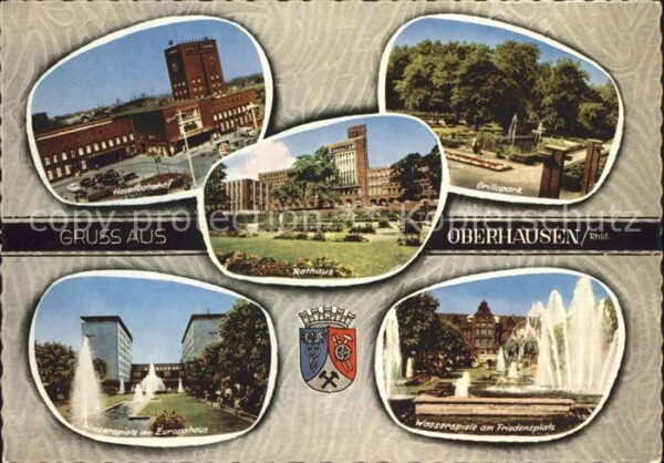 Oberhausen Hauptbahnhof Grillopark Rathaus Wassers