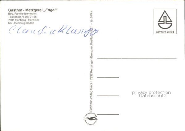 Hofweier Hohberg Gasthof Metzgerei Engel – Bild 2