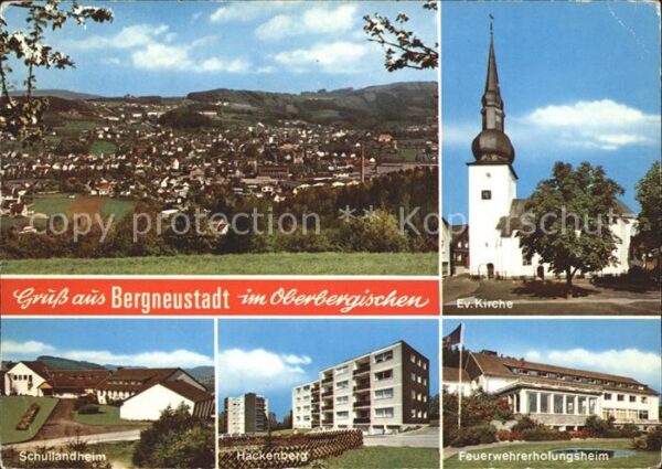 Bergneustadt Gesamtansicht Kirche Feuerwehr Erholung