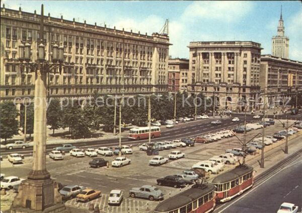 Warszawa Plac Konstytucji Platz Strassenbahn
