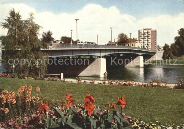 Ingolstadt Donau Donaubrücke Uferpromenade