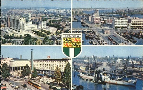 Rotterdam Teilansichten Hafen Schiffe Schiffskran