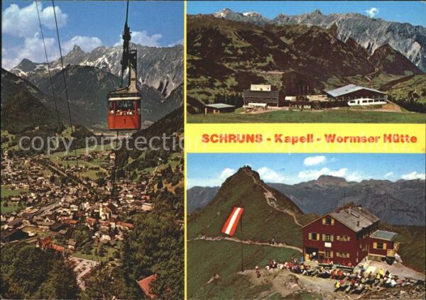 Schruns Vorarlberg Hochjochbahn Zimba Kapell Alpe Wormser