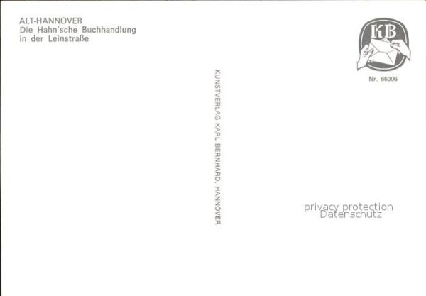 Alt Hannover Hahnsche Buchhandlung Leinstrasse – Bild 2