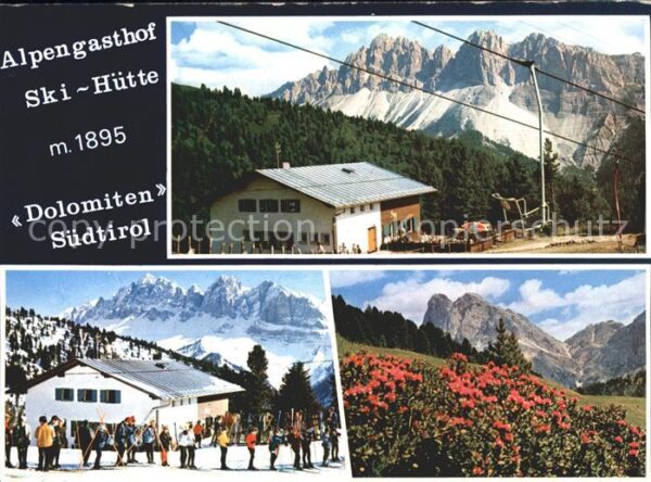 Palmschoss Alpengasthof Skihütte Dolomiten Sessell