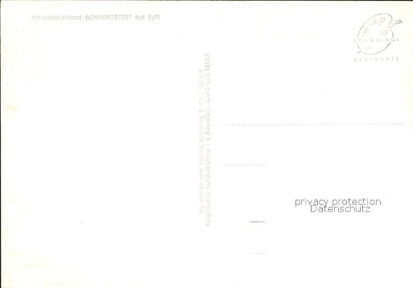 Wenningstedt Sylt Nordseeheilbad Fliegeraufnahme – Bild 2