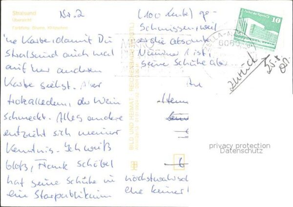 Stralsund Mecklenburg Vorpommern Übersicht Kirche Meerblick – Bild 2