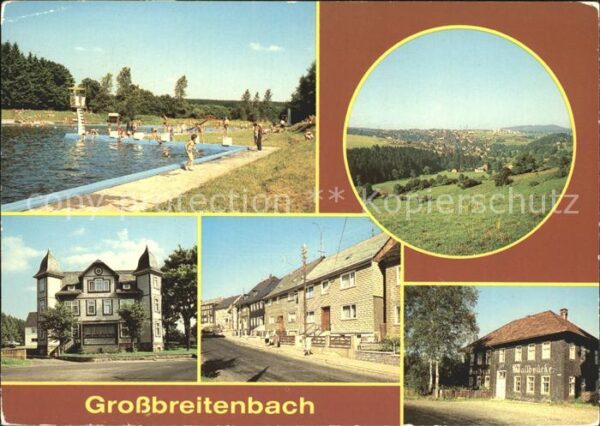 Grossbreitenbach Thueringen Freibad Übersicht Ferienheim Hohe Tanne