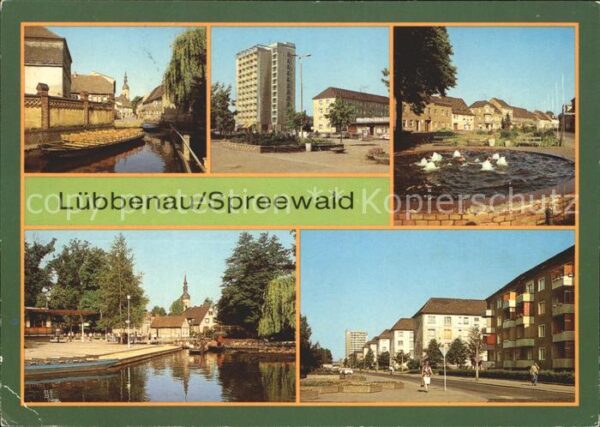 Luebbenau Spreewald Hafen Roter Platz Spreewaldhafen der Fr