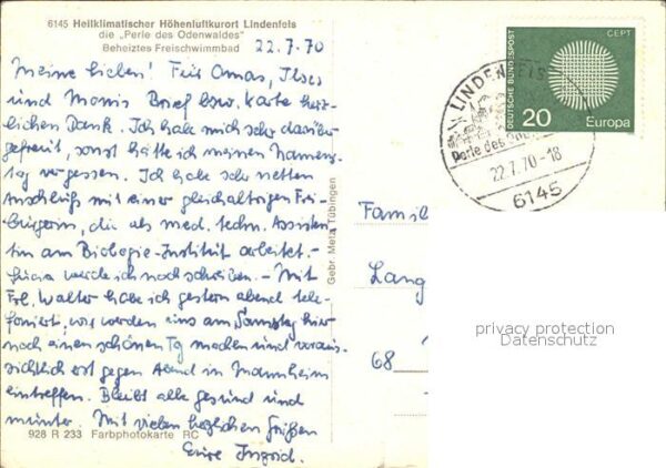 Lindenfels Odenwald Freischwimmbad Heilklimatischer Höhenlu – Bild 2