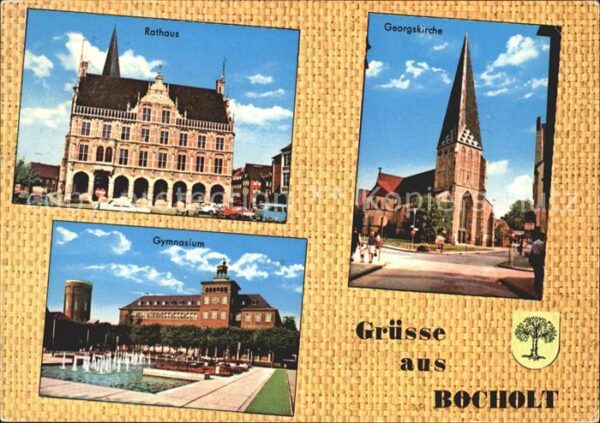 Bocholt Westfalen Rathaus Georgskirche Gymnasium