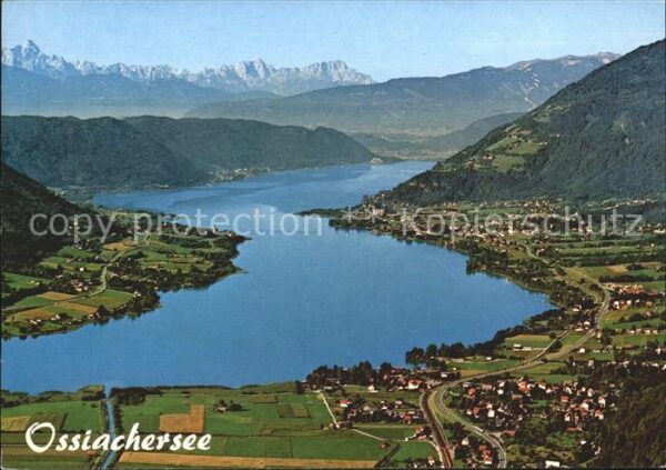 Ossiachersee und Umgebung Alpenpanorama Fliegeraufna