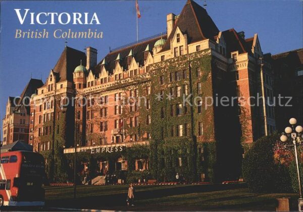Victoria British Columbia Empress Hotel at Victorias Inner Harbou