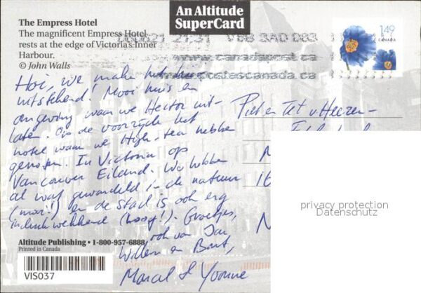 Victoria British Columbia Empress Hotel at Victorias Inner Harbou – Bild 2