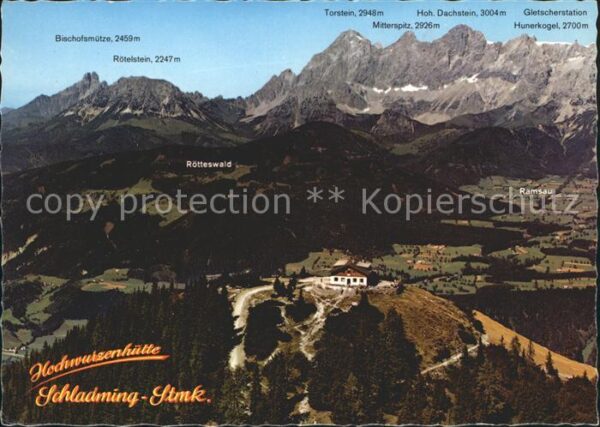 Hochwurzenhuette Berghaus Schladminger Tauern Fernblick