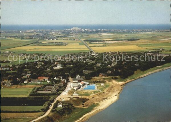 Keitum Sylt mit Westerland Luftkurort Fliegeraufnah