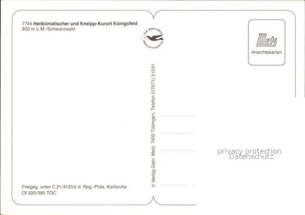 Koenigsfeld Schwarzwald Heilklimatischer Kurort Fliegeraufnahme – Bild 2