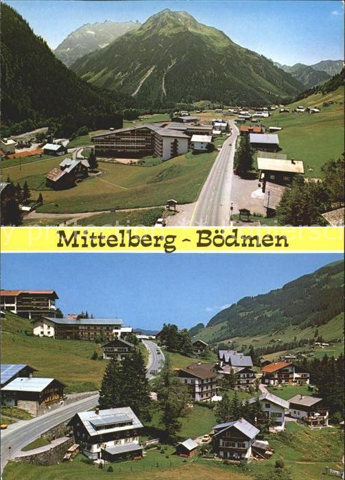 Boedmen Ortsansicht Alpenpanorama