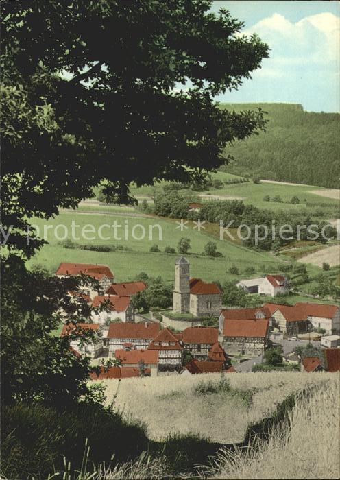 Ersrode Ortsansicht mit Kirche Erholungsort