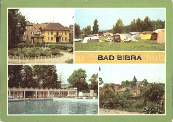 Bad Bibra Kuranlage Campingplatz Teilansicht Wald
