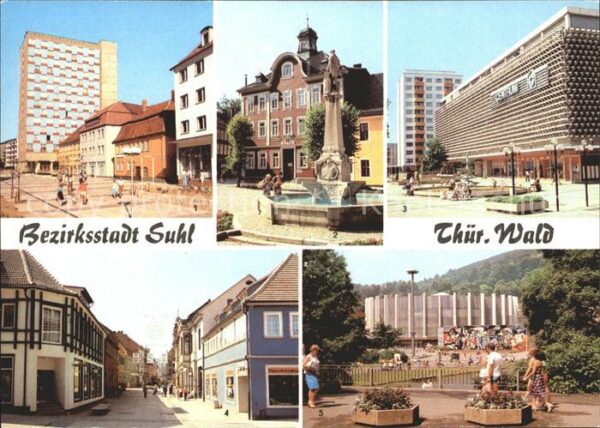 Suhl Thueringer Wald Wilhelm Pieck Strasse Rathaus Waffensch