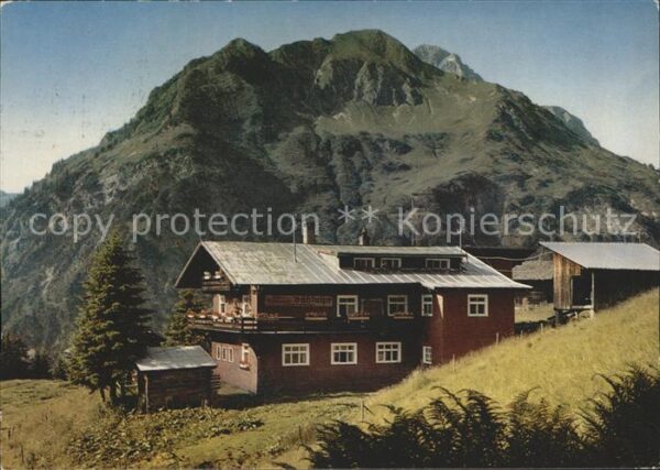 Mittelberg Kleinwalsertal Alpengaststätte Bühlalpe Alpen