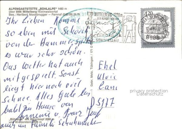 Mittelberg Kleinwalsertal Alpengaststätte Bühlalpe Alpen – Bild 2
