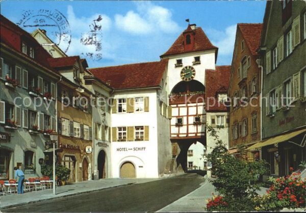 Meersburg Bodensee Unterstadtstrasse vorderes Seetor Hotel