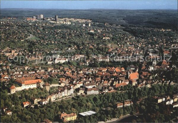 Tuebingen Universitätsstadt Blick von Süden Flieg