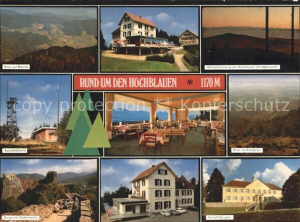 Badenweiler Rund um den Hochblauen Berghotel Schwar