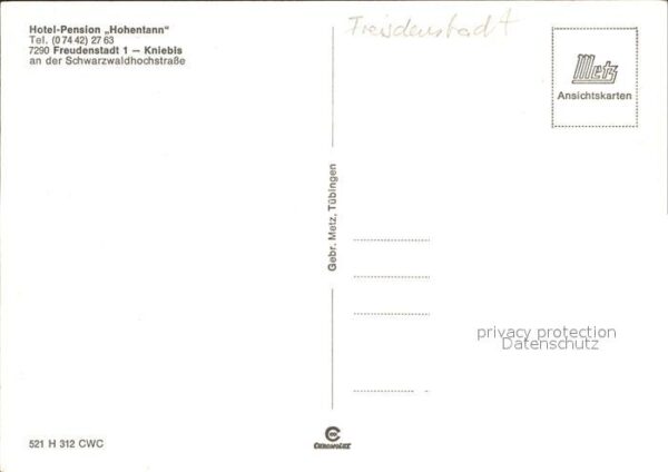 Kniebis Freudenstadt Hotel Pension Hohentann Schwarzwaldhoch – Bild 2
