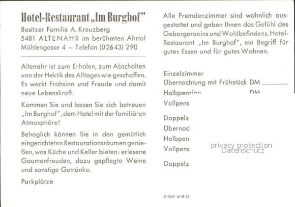 Altenahr Hotel Restaurant Im Burghof – Bild 2