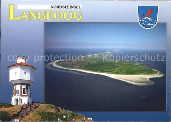 Langeoog Nordseebad Nordseeinsel Fliegeraufnahme Leuchtturm