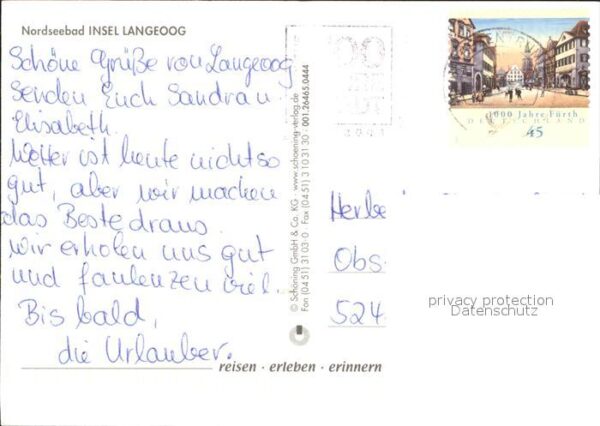 Langeoog Nordseebad Nordseeinsel Fliegeraufnahme Leuchtturm – Bild 2