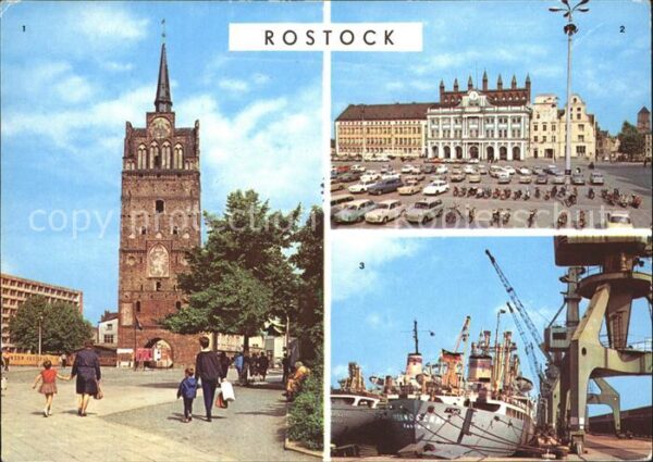 Rostock Kröpeliner Tor Rathaus Überseehafen Dam
