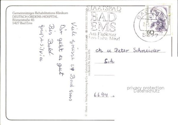 Bad Ems Deutsch Ordens Hospital Rehabilitations – Bild 2
