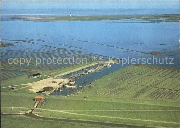 Tuemlauer Koog Hafen Halbinsel Eiderstedt Fliegeraufna