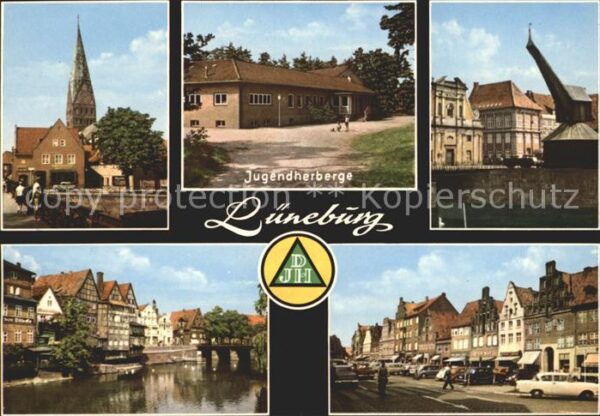 Lueneburg Jugendherberge Kirche Partie am Fluss S