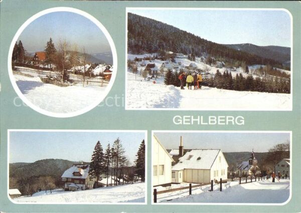 Gehlberg Teilansichten Erholungsort Winterlandsc
