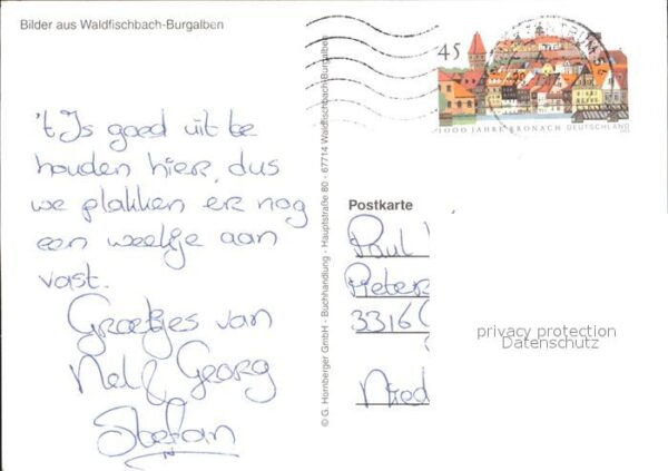 Waldfischbach-Burgalben Teilansichten Kirche Waldpartie Felsen – Bild 2