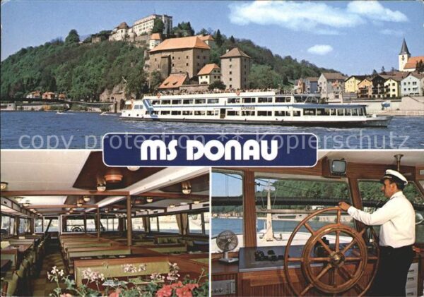 Passau Dampfer MS Donau Donauschiffahrtsgesell