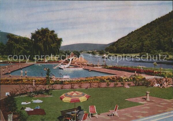 Lohr Main 3 Becken Freibad Liegewiese Campingplat