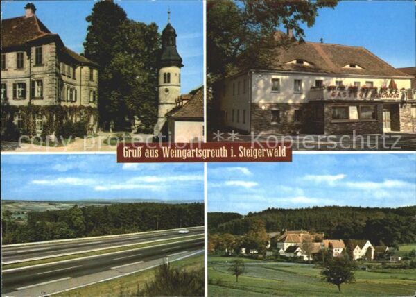 Weingartsgreuth Gasthof Weichlein Gesamtansicht Autobah