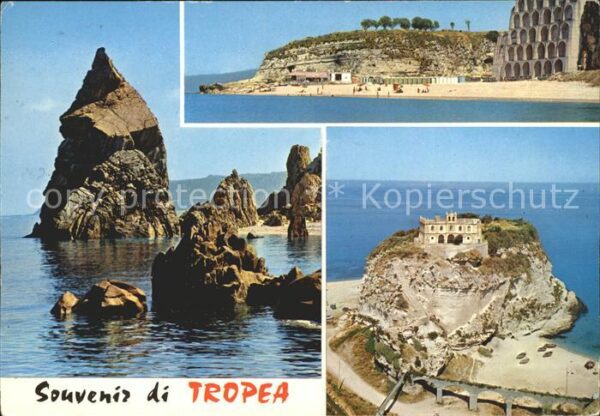 Tropea Felsen Küste Santa Maria Dell Isola